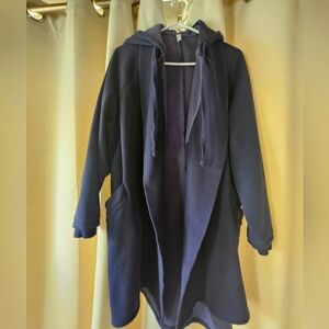 Large Navy Fabletics Coat